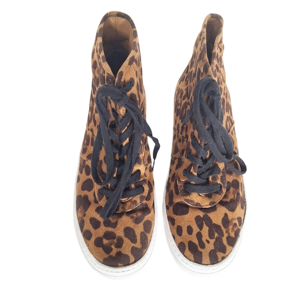 DV Dolce Vita SZ 8.5 Serene Leopard Print High-Top Sneakers‎
